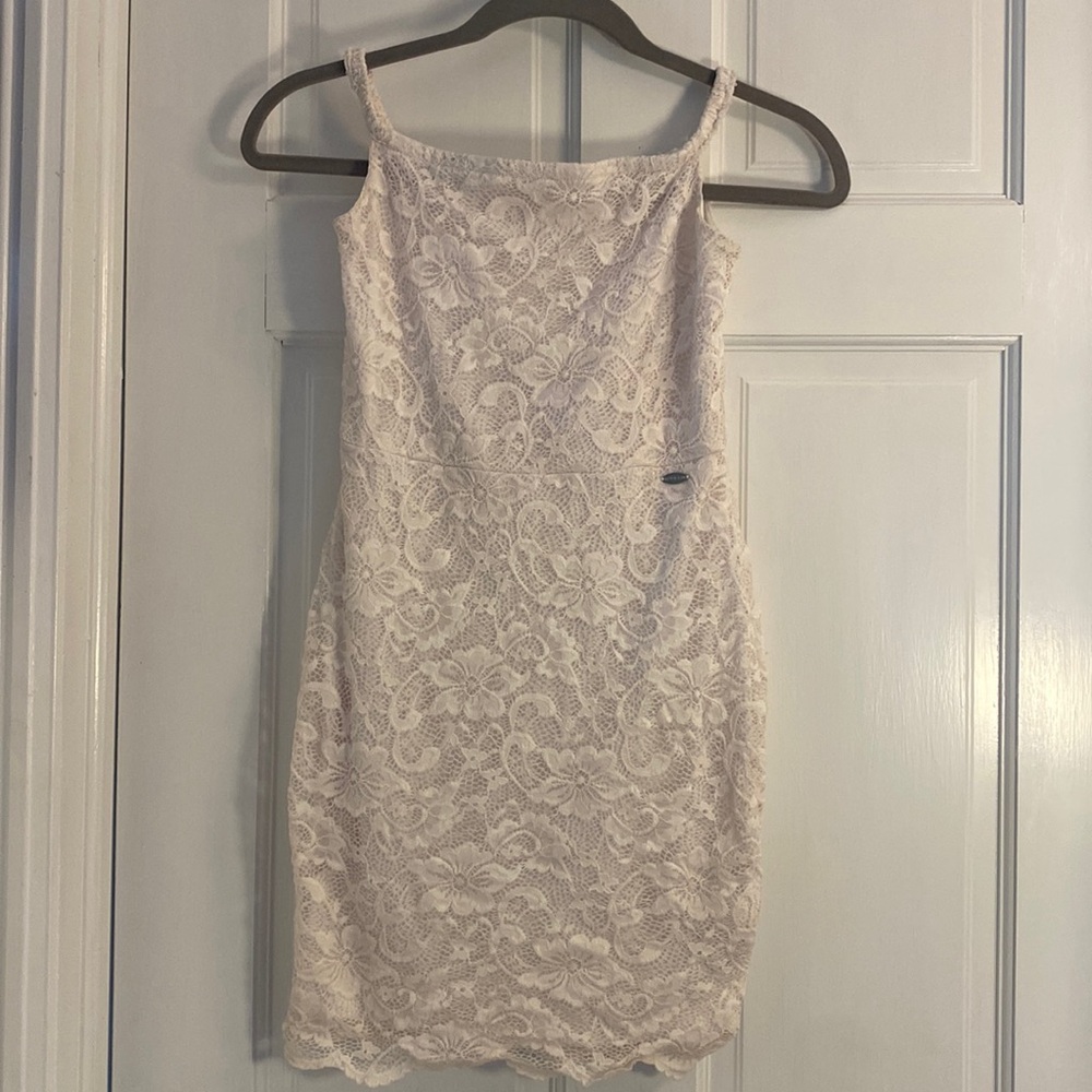 White mini dress